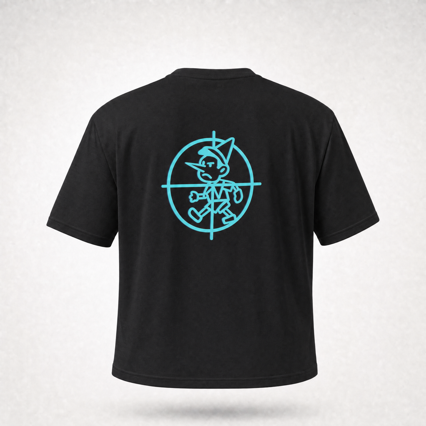 SHABANG 'Freeze The World' Tee — Ice Blue Oversized Graphic T-Shirt