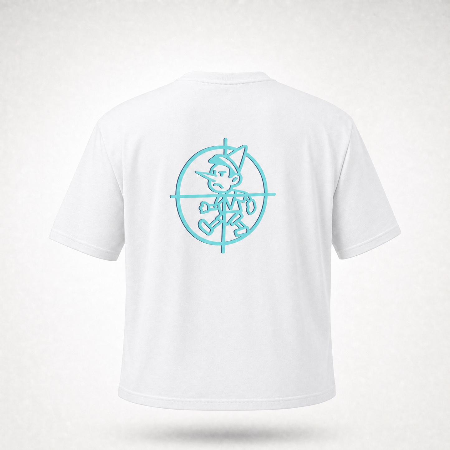 SHABANG 'Freeze The World' Tee — Ice Blue Oversized Graphic T-Shirt